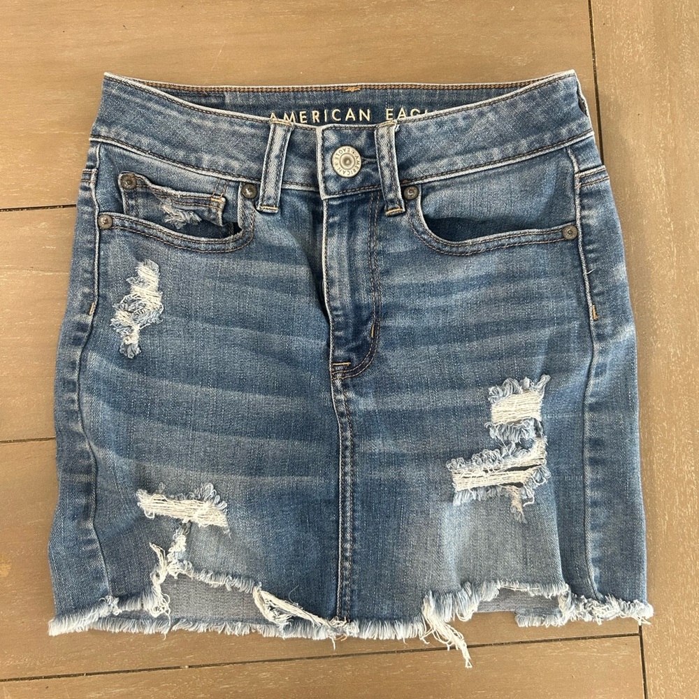 American Eagle Outfitters Blue Denim Skirt